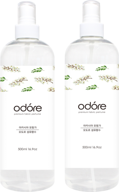 오도르 섬유향수 본품, 아카시아 모링가, 2개, 500ml