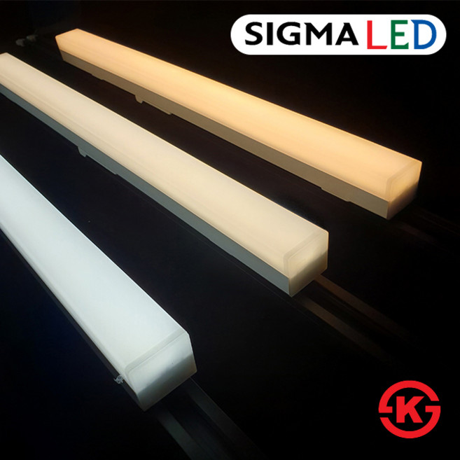 KS 고효율 시그마 무브레일 일자등기구 라인조명 레일등기구 20W 25W 30W, 화이트, 600mm(주광색)