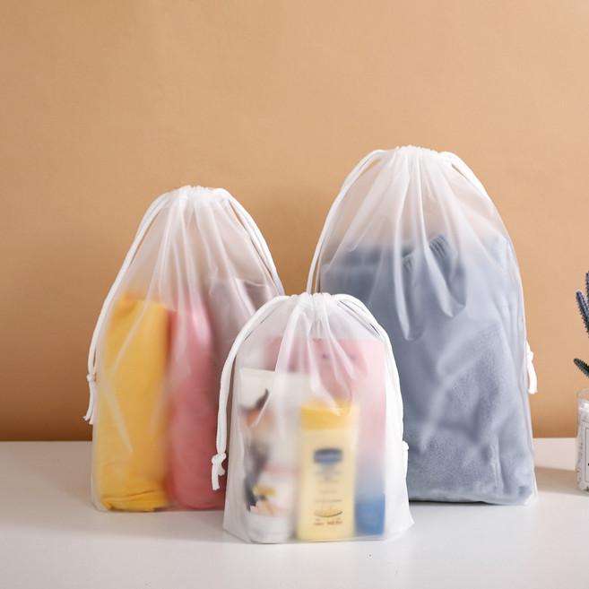 R312 반투명 방수 파우치 초특대형 60x80CM 10개 수납정리 여행용 가방 복주머니