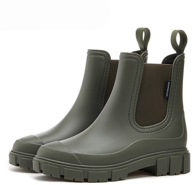 Modern Fashion 여성 방수 발편한 미끄럼방지 장화 숏 레인부츠