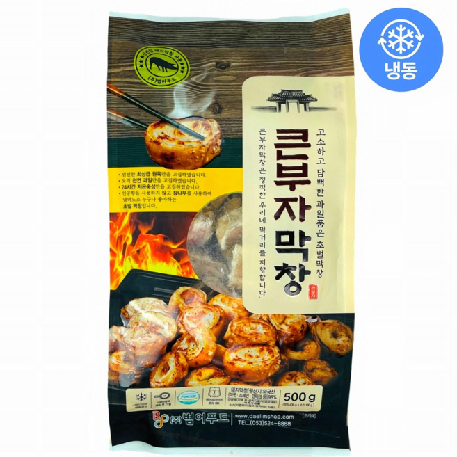 큰부자막창 큰부자 오븐막창 400g+ 소스100g, 1개, 500g