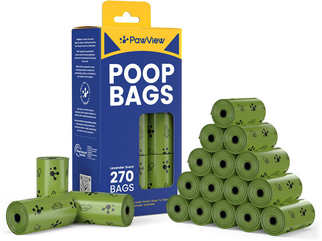 포뷰 도톰한 배변봉투 친환경 풉백 리필형, 18개, 15개입, 그린