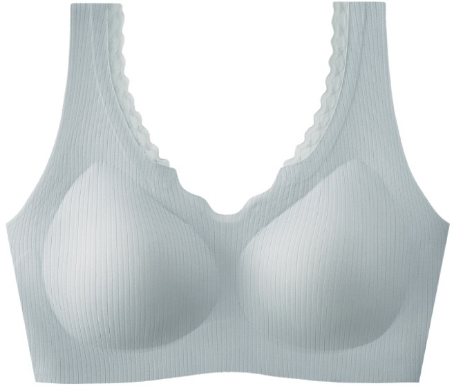 超包覆 運動內衣 寬肩帶 小胸內衣 日系蕾絲邊舒芙蕾軟Q無痕內衣 無鋼圈內衣 軟支撐 包副乳 M