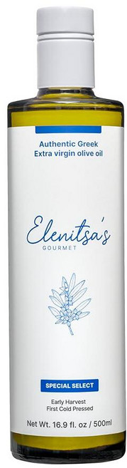 ELENITSA'S GOURMET 스페셜 셀렉트 그리스 엑스트라 버진 올리브 오일 콜드 Special Select Greek Extra Virgin Olive Oil Cold, 1개, 500ml