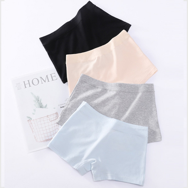 스타일아유 트렁크 여성 팬티 면 하프 웨이스트 팬티 쇼트 팬츠 사각 팬티 [AYA8PN0038]