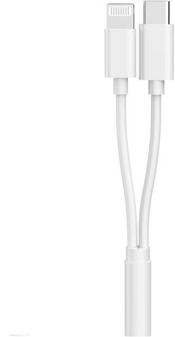 [애플 MFi 인증] 멀티 라이트닝-3.5mm 헤드폰 잭 어댑터 아이폰 AUX 오디오 동글 + USB C 타입 C-3.5mm 암 어댑터 (아이폰 16 15 14 13, 애플 MFi 인증 멀티 라이트닝 to 3.5mm 헤드폰