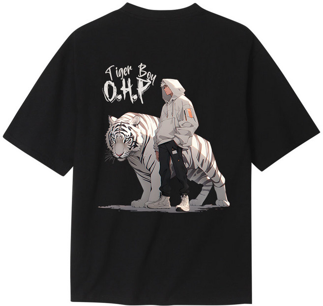 O.H.P 작품을 입는다. 빅사이즈 남녀공용 오버핏 반팔티 HARMONIA BEST 4(S~4XL )