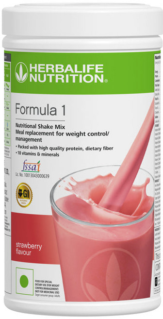 허벌라이프 포뮬라 1 뉴트리셔널 쉐이크 (딸기맛) 500g, 1개