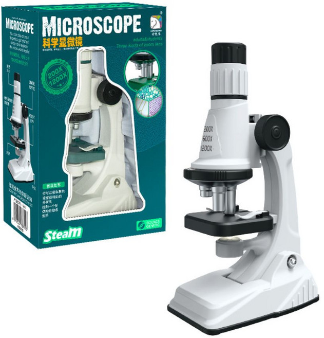 나나봉봉 1200X LED 스탠드 현미경, 화이트&블랙, 1개, 1200배율