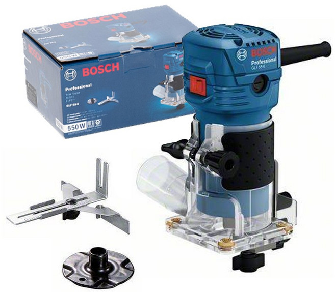 보쉬 GLF55-6 유선 트리머 550W 초소형 라미네이트 트리머, 1개, 본품(배터리없음)