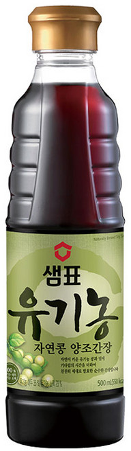 유기농 자연콩 양조간장, 500ml, 12개