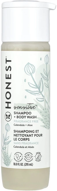 The Honest Company 퓨얼리 센서티브 샴푸 + 바디 워시 향료 무함유 295ml(10.0fl oz), TheHonestCompany퓨얼리센서티브샴푸바디워시향 - 쿠팡