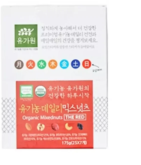유가원 데일리 믹스넛츠 더 레드 175g, 1개
