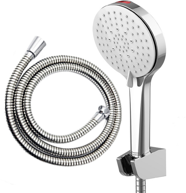 아메리칸스탠다드 슈페리어 샤워기헤드 + 국산 황동스텐 샤워호스 1.5M 세트 MGJA016, 크롬, 1세트