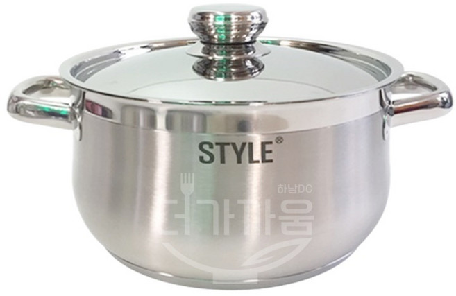 남선 러브송 스타일 스텐냄비 양수 22cm 인덕션겸용 이유식 라면 신혼 냄비 편수 양수, 실버