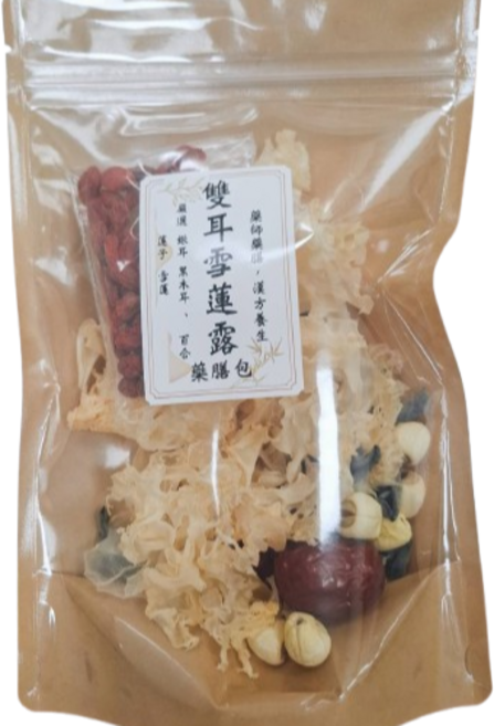 繁花茶館 雙耳雪蓮露 銀耳蓮子湯, 45g, 1個