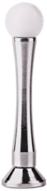 방문도어스토퍼 일자형 AWS-01 1피스형 90mm 120mm, 1개, 실버