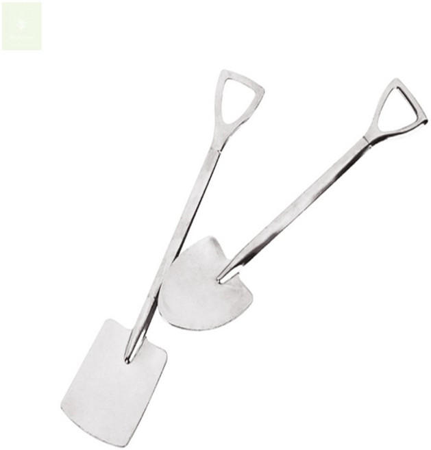 더초이스토어 스텐 삽모양 디저트 스푼 티스푼, 삼각삽