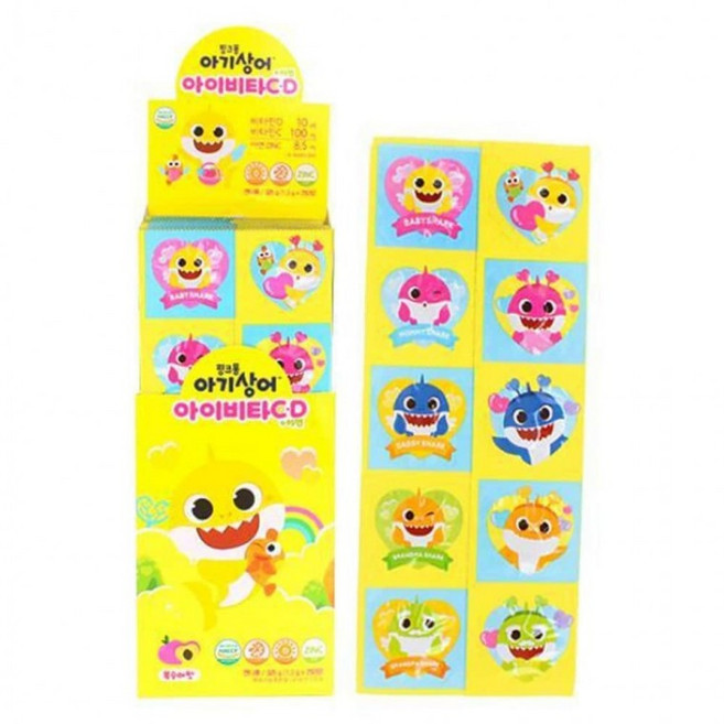 핑크퐁 아이비타 C D 아연 250정, 1개, 1정