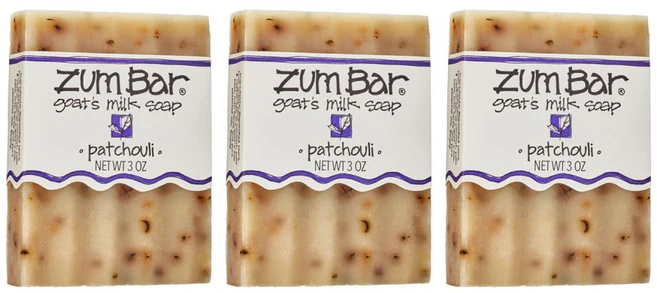 Zum Bar 패출리 산양유 고트밀크 손 바디 비누 85g x3 - 쿠팡