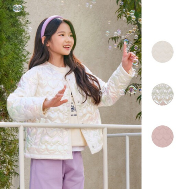 MKG1JP2011 여아) 하트 퀼팅 패딩 점퍼 3075438