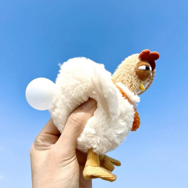 어글리킨 알 낳는 키링인형 웃긴 장난감 쓸데없는 선물, 1개, 15cm