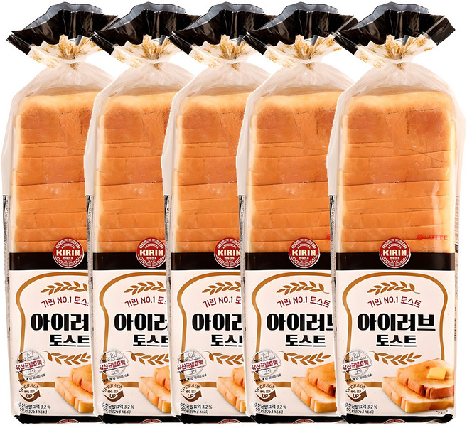 롯데제과 기린아이러브토스트 750G, 5개