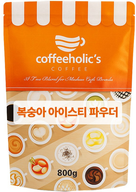 커피홀릭스 복숭아 아이스티 파우더 자판기용 무인카페용, 1개, 1개입, 800g