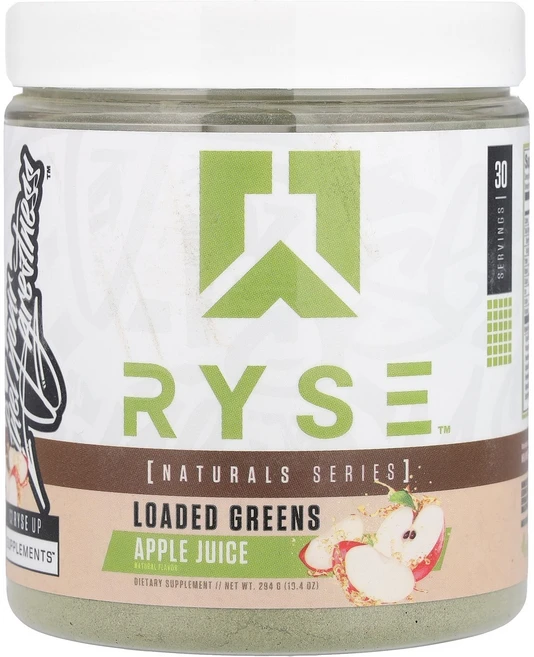 RYSE Natural Series 로디드 그린스 사과즙 294g(10.4oz) RYSE (라이즈), RYSE, Natural Series, 로디드 그린스,, 1개, 294g - 쿠팡