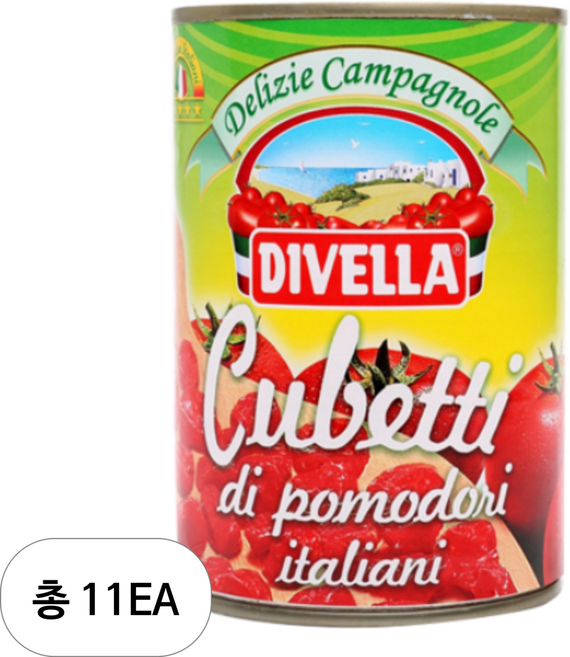 디벨라 꾸베띠 토마토 다이스, 11개, 400g
