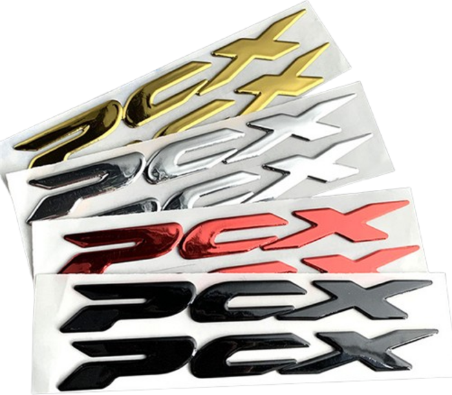 PCX 엠블럼 스티커, 1세트, 블랙