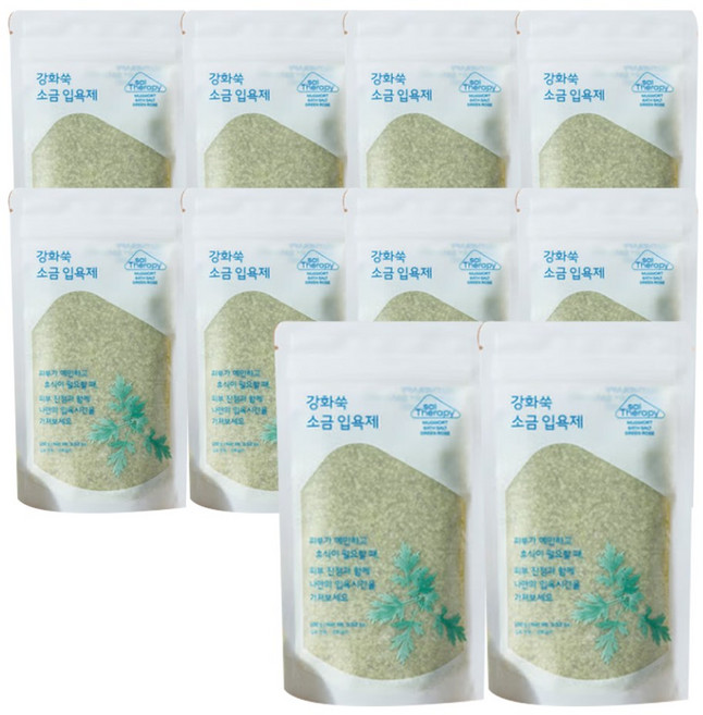 솔테라피 강화쑥 배쓰솔트 그린로즈, 10개, 100g