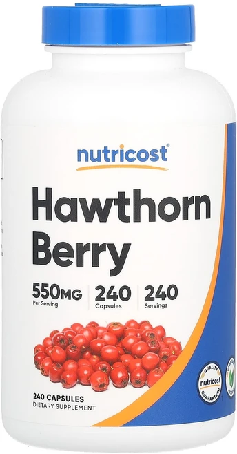 Nutricost 산사나무 베리 550mg 캡슐 240정, Nutricost산사나무베리550mg캡슐240정, 1개 - 쿠팡