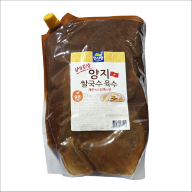 면사랑 베트남 양지 쌀국수 육수 2kg, 1입