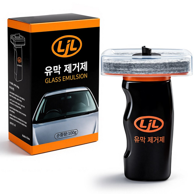 LJL유막 제거제 자동차 유막 유리 물때 제거 이지 그립형 강력한 유막제거제, 1개, 100g
