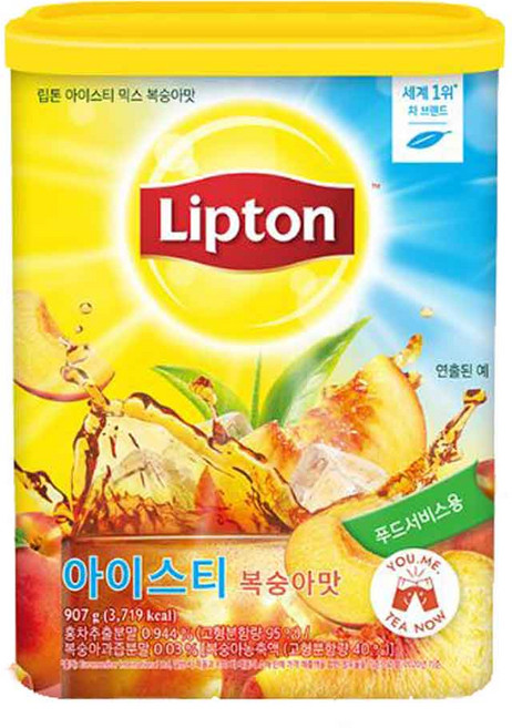 립톤 아이스티 복숭아 907g 분말, 1개입, 1개