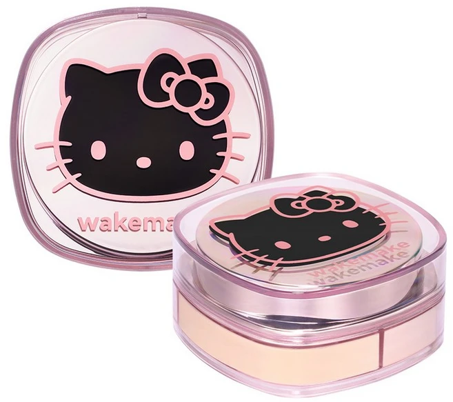 4월 헬로키티 블랙에디션톤코렉팅 파우더웨이크메이크 스테이 픽서 멀티 컬러 파우더 176026, [헬로키티/단품]02 라이트 스킨176026 - 쿠팡