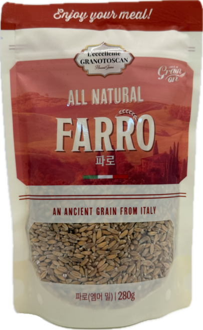 르셀란테그라노토스칸 그레인온 파로 엠머 밀, 280g, 1개