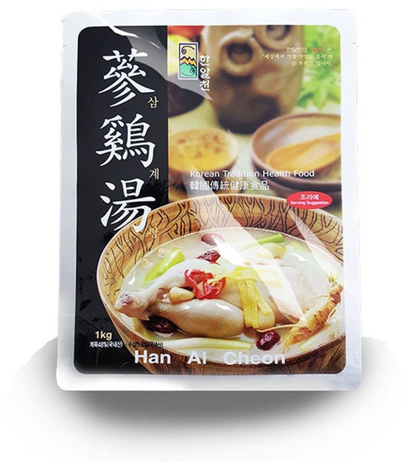 한알천 삼계탕 간편 즉석 조리 식품 국내산 재료, 12개, 1kg
