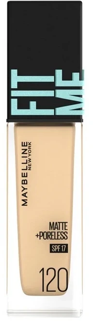 MAYBELLINE 媚比琳 FIT ME反孔特霧粉底液, 120【全新升級PRO版】2027/12, 1個