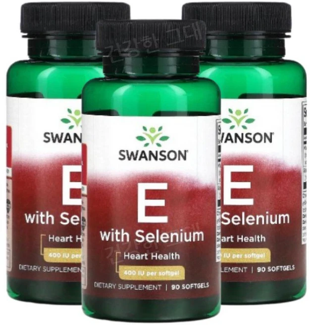 스완슨 비타민E 셀레늄 400IU 90소프트젤 3개 셀레니움 셀레니엄 VitaminE, 상품, 90정 - 쿠팡