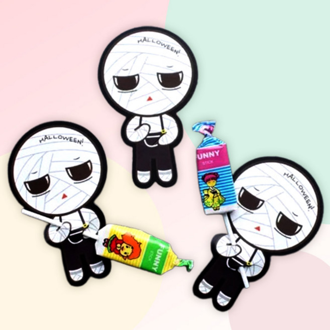 [예쁨주의지호] 할로윈 사탕포장 모음 / 할로윈/할로윈데이/ 할로윈파티/할로윈사탕/할로윈캔디/사탕포장, G_ 할로윈 캔디페이퍼_미라