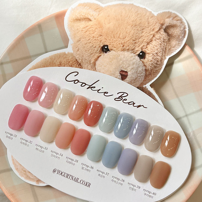 요거트젤 쿠키베어 시럽젤 10종 단품+파츠30알, 1개, 8ml, S32 피치무스