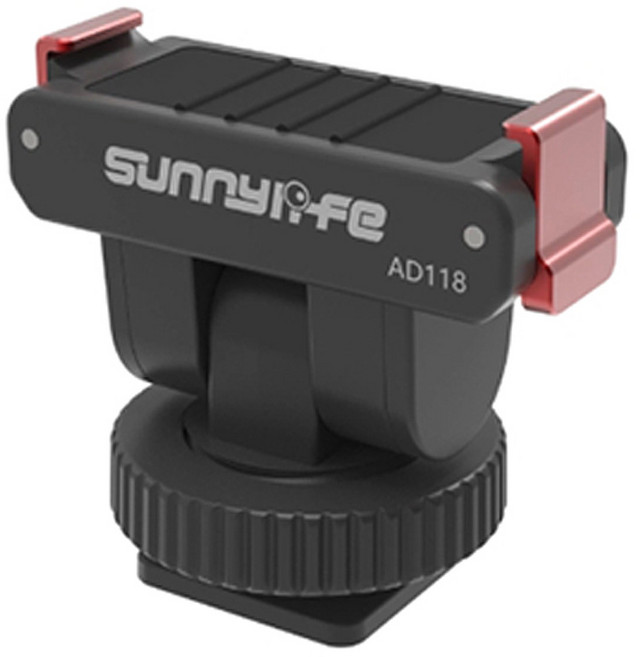 오즈모 액션5 프로 4 3 2 호환 마그네틱 콜드슈 어댑터 마운트 각도조절 카메라 핫슈, 블랙(단일색상), 1개, 단일상품1