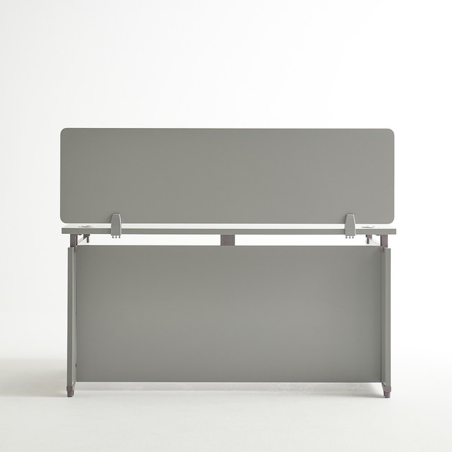 사무실 책상 공간분리 측면부 직선형 파티션 1400, 1400/Z형/그레이, Z형/그레이