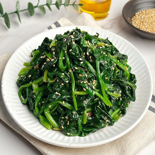 [당일조리] 30년 전통 엄마손맛 가정식 수제반찬 시금치나물, 1개, 200g