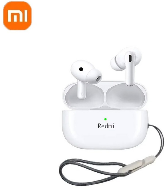 샤오미 무선 헤드폰 인이어 하이파이 스테레오 블루투스 소음 제거 스포츠 게임, 01 white