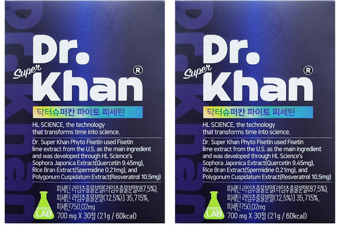 닥터슈퍼칸 파이토 피세틴, 2개, 30정