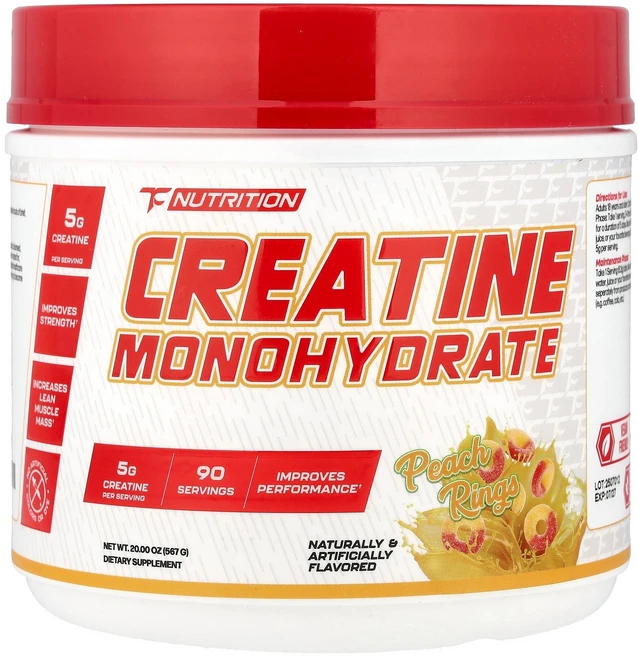 TC 뉴트리 Nutrition 크레아틴 일수화물 피치 링 90회 제공량 567g20oz141574원산지:기타, 567g, 1개 - 쿠팡