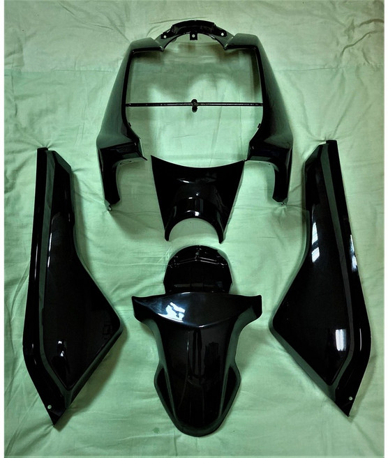 Bws125 / Bwsx / 大B / Bws 全套副廠烤漆車殼, 1個, 黑,無